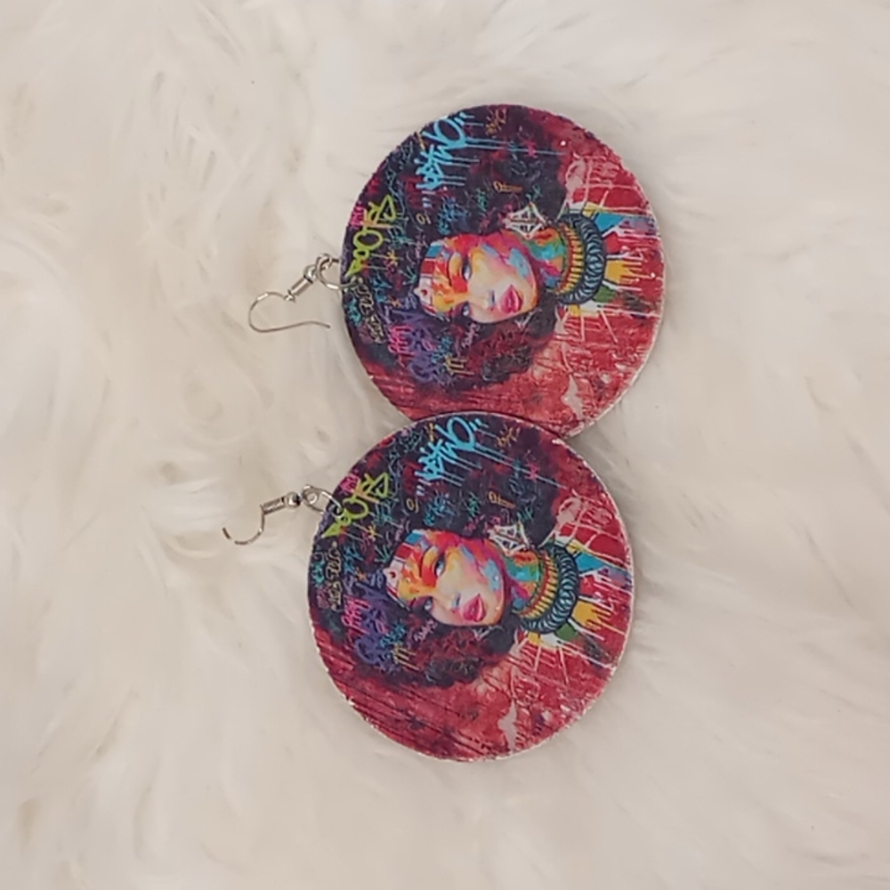 Afro Girl Earrings 5-4-$25